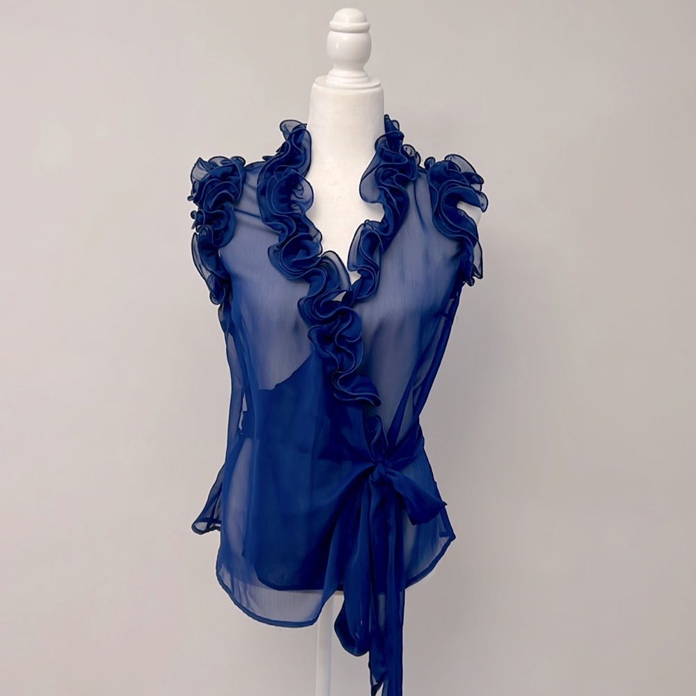Daisy Royal blue blouse